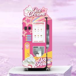 High-Yield Ice Cream Vending Machine for Malls & Airports | 15-Second Smart Soft-Serve Vending Solution with Remote Analytics